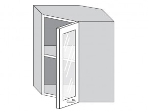 1.60.3у Шкаф настенный (h=720) угловой на 600мм со стекл. дверцей в Красноуфимске - krasnoufimsk.magazin-mebel74.ru | фото