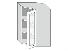 19.60.3у Шкаф настенный (h=913) угловой на 600мм со стекл. дверцей в Красноуфимске - krasnoufimsk.magazin-mebel74.ru | фото