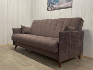 Диван Престиж-3 НПБ, велюр Sensey Dusty plum в Красноуфимске - krasnoufimsk.magazin-mebel74.ru | фото