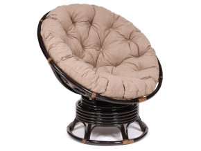 Кресло-качалка Papasan w 23/01 B с подушкой Antique brown, экошерсть Коричневый в Красноуфимске - krasnoufimsk.magazin-mebel74.ru | фото