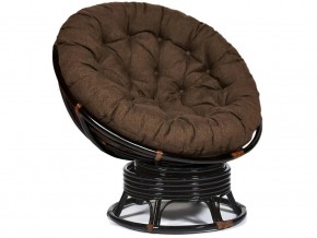 Кресло-качалка Papasan w 23/01 B с подушкой Antique brown, ткань Коричневый в Красноуфимске - krasnoufimsk.magazin-mebel74.ru | фото