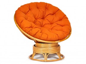 Кресло-качалка Papasan w 23/01 B с подушкой Honey, ткань Оранжевый в Красноуфимске - krasnoufimsk.magazin-mebel74.ru | фото