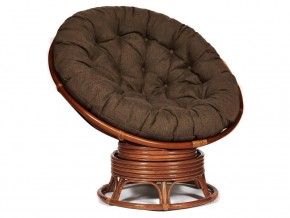 Кресло-качалка Papasan w 23/01 B с подушкой Pecan, ткань Коричневый в Красноуфимске - krasnoufimsk.magazin-mebel74.ru | фото