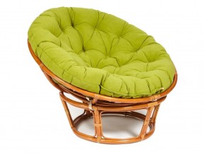 Кресло Papasan 23/01 W с подушкой Cognac, флок Олива в Красноуфимске - krasnoufimsk.magazin-mebel74.ru | фото