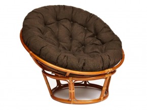 Кресло Papasan 23/01 W с подушкой Cognac, ткань Коричневый в Красноуфимске - krasnoufimsk.magazin-mebel74.ru | фото