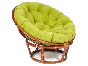 Кресло Papasan 23/01 W с подушкой Pecan, флок Олива в Красноуфимске - krasnoufimsk.magazin-mebel74.ru | фото