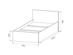 Кровать одинарная (Без матраца 0,9*2,0) в Красноуфимске - krasnoufimsk.magazin-mebel74.ru | фото