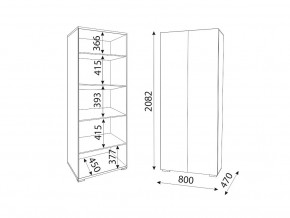 М02 (ручка брусок) Шкаф (2 двери) полки в Красноуфимске - krasnoufimsk.magazin-mebel74.ru | фото