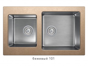 Мойка комбинированная Tolero twist TTS-840 Бежевый 101 в Красноуфимске - krasnoufimsk.magazin-mebel74.ru | фото