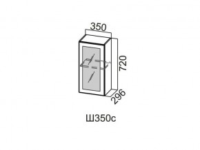 Ш350с/720 Шкаф навесной 350/720 (со стеклом) в Красноуфимске - krasnoufimsk.magazin-mebel74.ru | фото