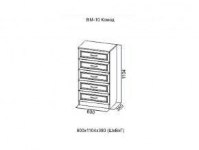 ВМ-10 Комод в Красноуфимске - krasnoufimsk.magazin-mebel74.ru | фото